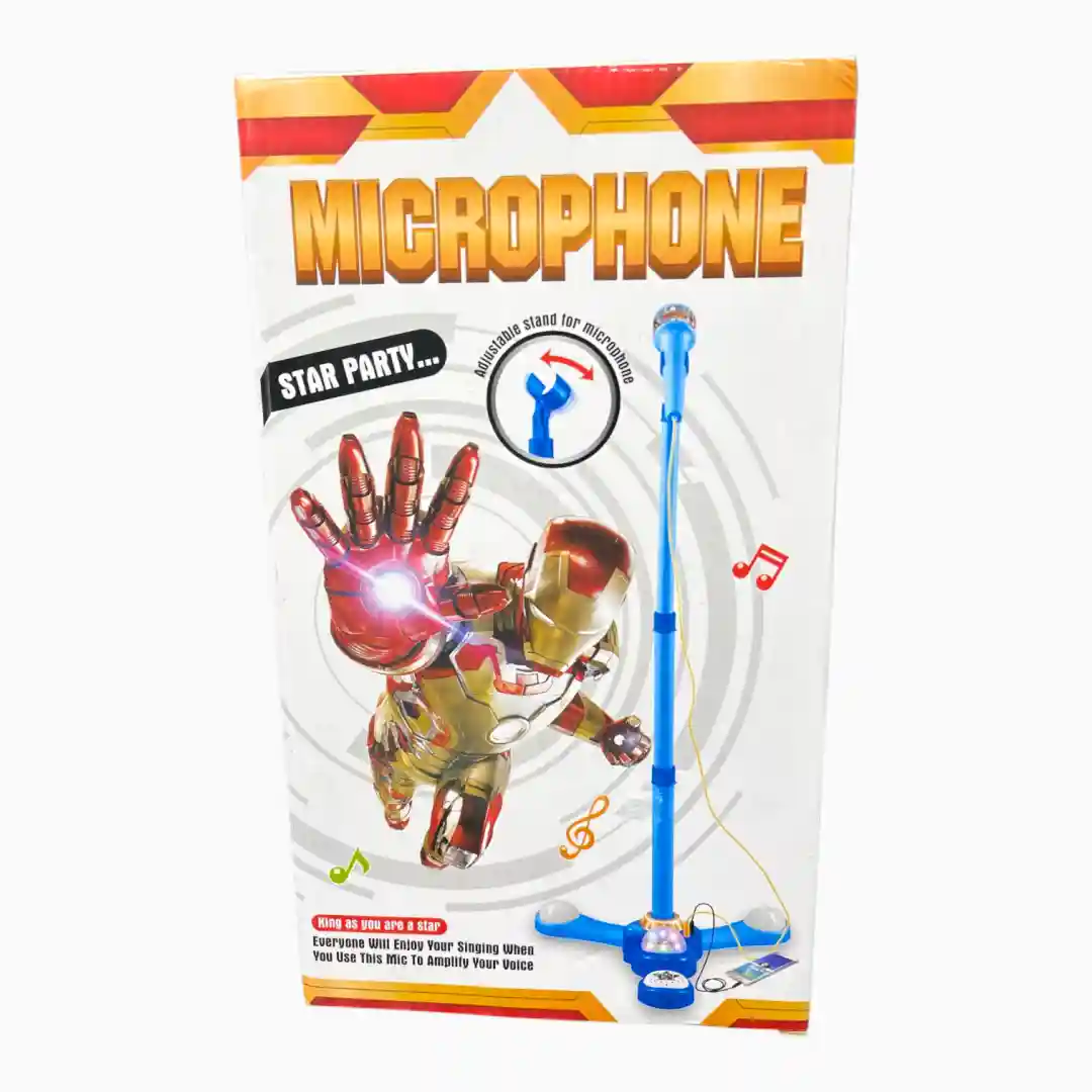 MICRÓFONO + BASE PILA MUÑECO MIC5893-05 MICRÓFONO + BASE PILA MUÑECO MIC5893 - Imagen 1