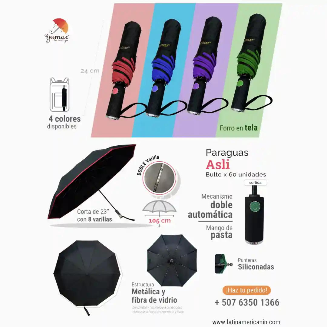 PARAGUAS-CORTO-DOBLE-AUTOMATICO-ASLI-01.webp PARAGUAS CORTO DOBLE AUTOMÁTICO ASLI - Imagen 1
