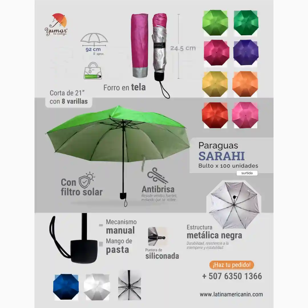 PARAGUAS-CORTO-MANUAL-SARAHI-01.webp PARAGUAS CORTO MANUAL SARAHI - Imagen 1