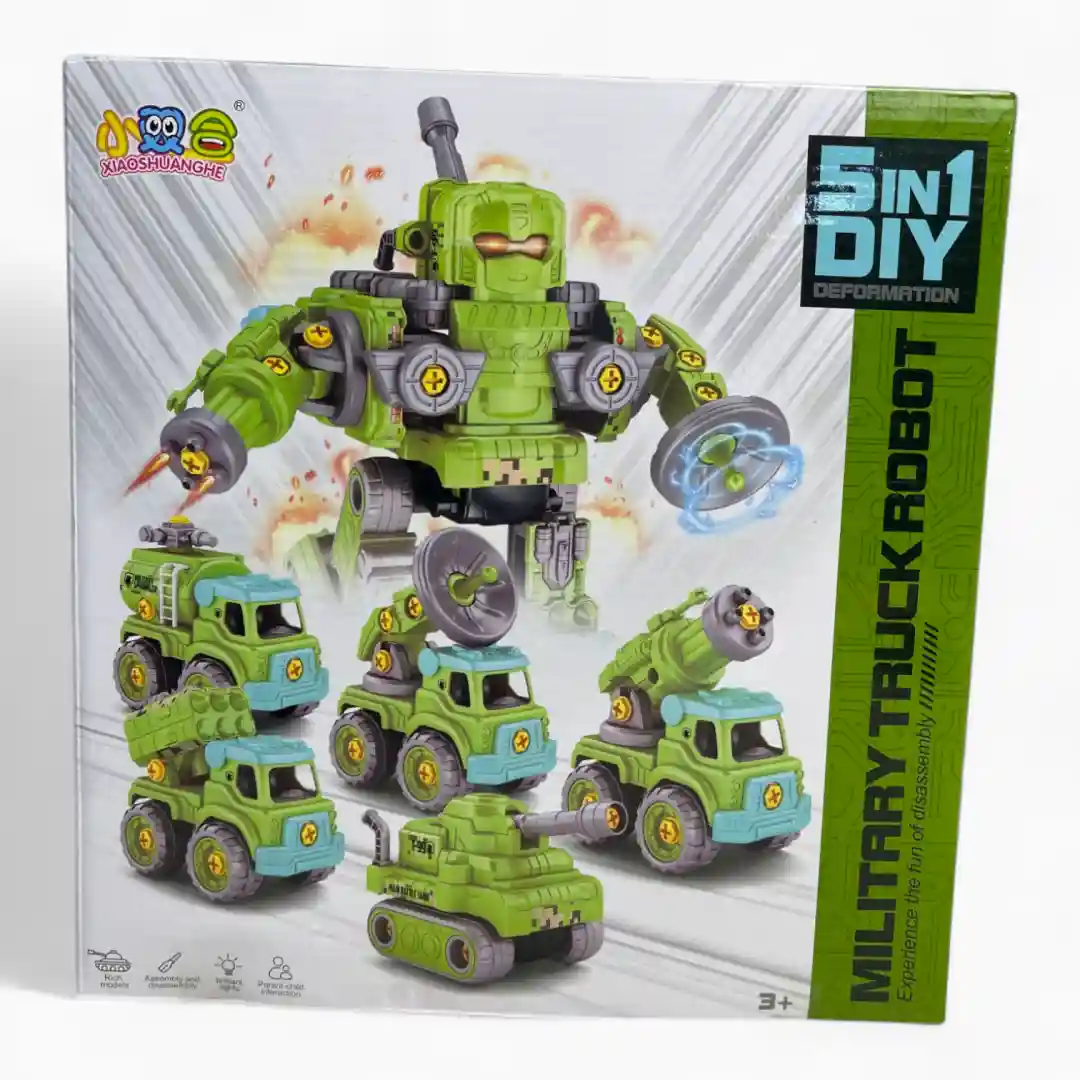 JUGUETE CARROS ROBOT ARMABLES 716-07 JUGUETE CARROS ROBOT ARMABLES 716 - Imagen 1